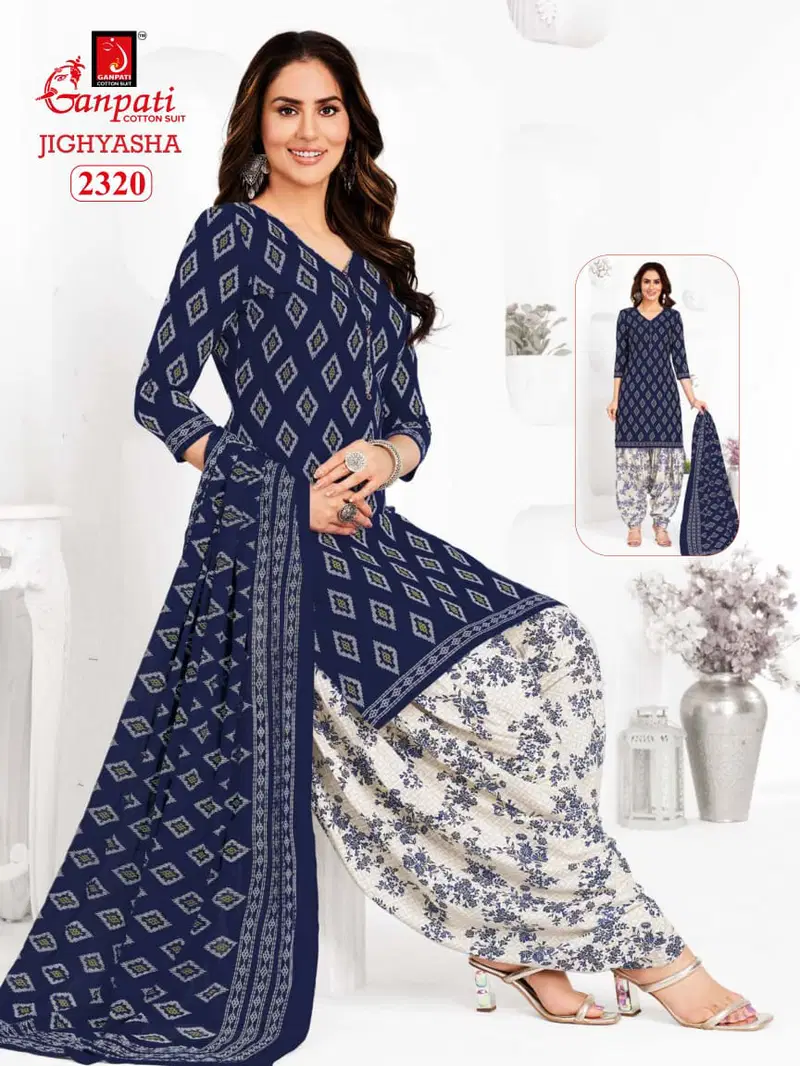 Jighyasha 23 By Ganpati Cotton Printed Dress Material Suppliers In India